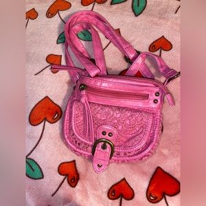 Small pink Clare’s little girl bag